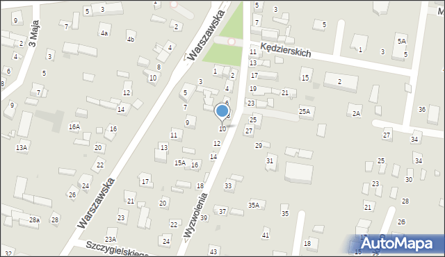 Serock, Wyzwolenia, 10, mapa Serock