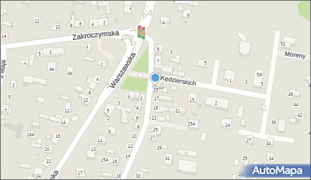 Serock, Wyzwolenia, 13, mapa Serock