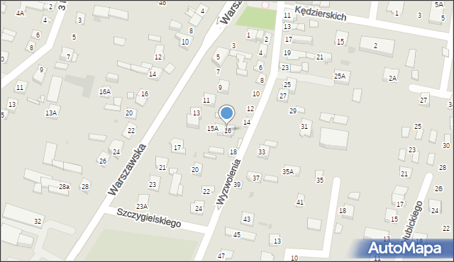 Serock, Wyzwolenia, 16, mapa Serock