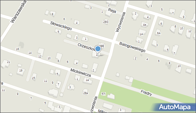 Serock, Wyzwolenia, 28b, mapa Serock