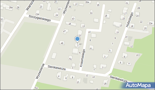 Serock, Wyzwolenia, 49A, mapa Serock