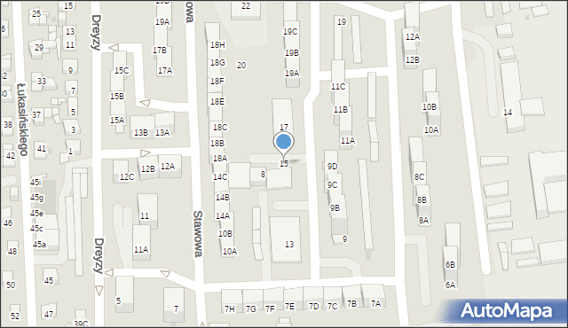Siemianowice Śląskie, Wyzwolenia, 15, mapa Siemianowice Śląskie