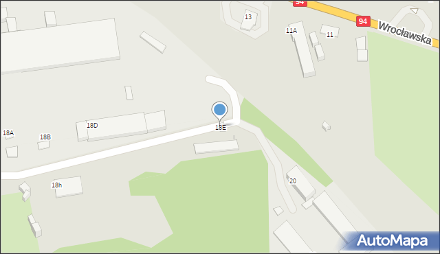 Siemianowice Śląskie, Wyzwolenia, 18E, mapa Siemianowice Śląskie