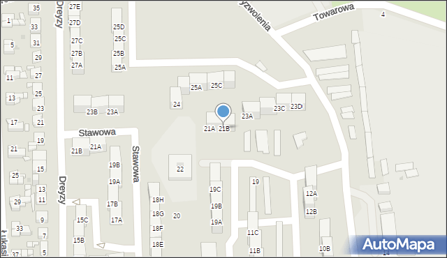 Siemianowice Śląskie, Wyzwolenia, 21B, mapa Siemianowice Śląskie