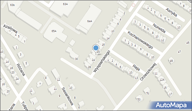 Sieradz, Wyspiańskiego Stanisława, 22, mapa Sieradz