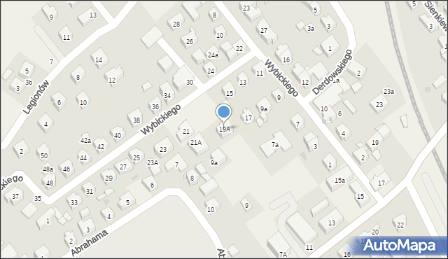 Sierakowice, Wybickiego Józefa, gen., 19A, mapa Sierakowice