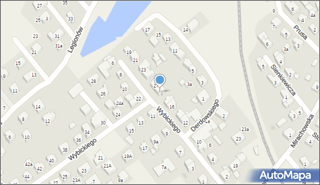 Sierakowice, Wybickiego Józefa, gen., 20, mapa Sierakowice