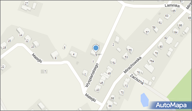 Sierakowice, Wyspiańskiego Stanisława, 3, mapa Sierakowice