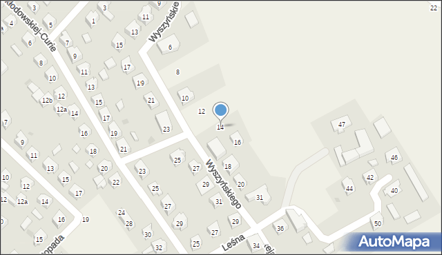 Sierakowice, Wyszyńskiego Stefana, ks. kard., 14, mapa Sierakowice