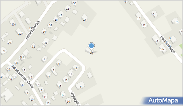 Sierakowice, Wyszyńskiego Stefana, ks. kard., 4b, mapa Sierakowice