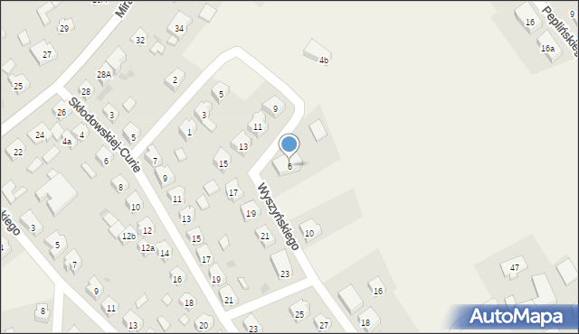 Sierakowice, Wyszyńskiego Stefana, ks. kard., 6, mapa Sierakowice