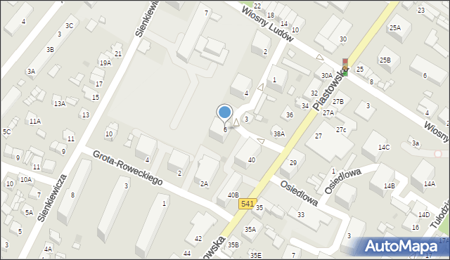 Sierpc, Wyzwolenia, 6, mapa Sierpc