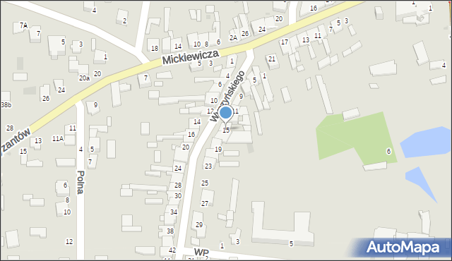 Skaryszew, Wyszyńskiego Stefana, ks. kard., 15, mapa Skaryszew