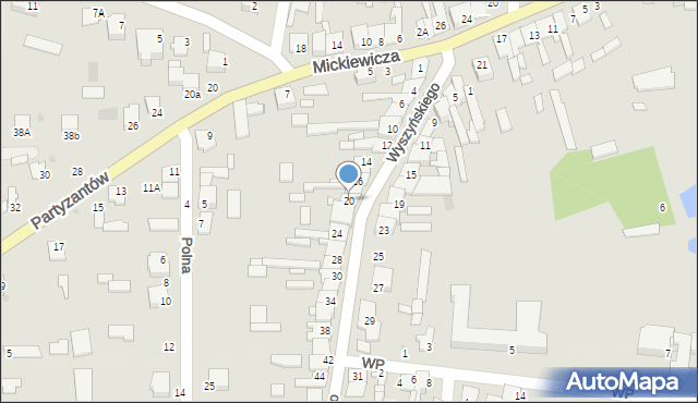 Skaryszew, Wyszyńskiego Stefana, ks. kard., 20, mapa Skaryszew