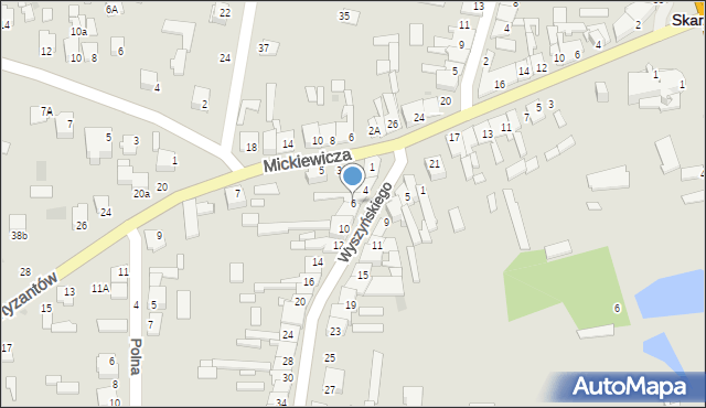 Skaryszew, Wyszyńskiego Stefana, ks. kard., 6, mapa Skaryszew