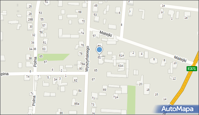 Skaryszew, Wyszyńskiego Stefana, ks. kard., 61, mapa Skaryszew
