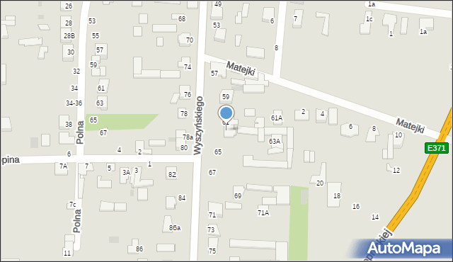 Skaryszew, Wyszyńskiego Stefana, ks. kard., 63, mapa Skaryszew