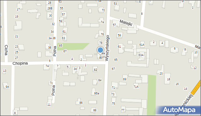 Skaryszew, Wyszyńskiego Stefana, ks. kard., 80, mapa Skaryszew