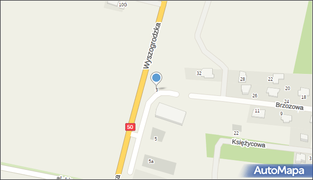 Skarżyn, Wyszogrodzka, 3, mapa Skarżyn