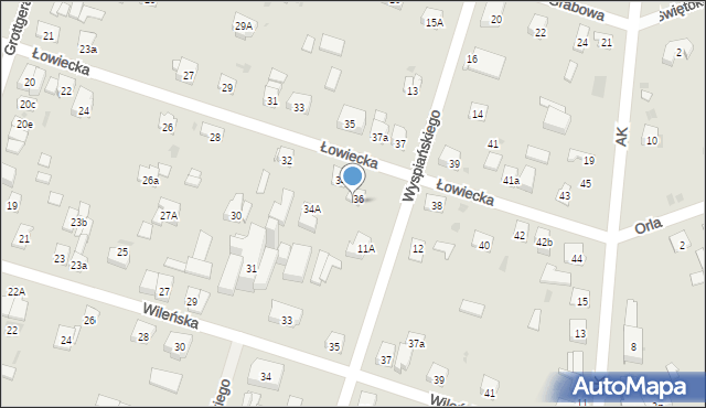 Skarżysko-Kamienna, Wyspiańskiego Stanisława, 11, mapa Skarżysko-Kamienna