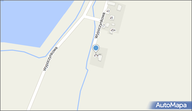 Skidziń, Wypoczynkowa, 47a, mapa Skidziń