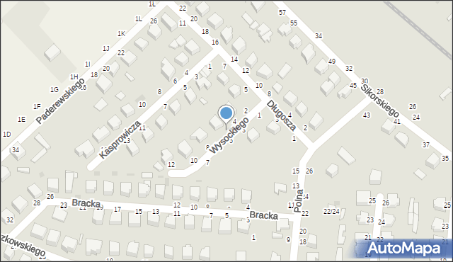 Skierniewice, Wysockiego Piotra, 6, mapa Skierniewic