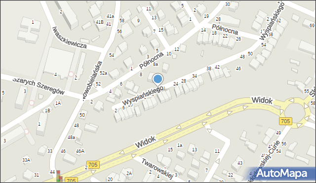 Skierniewice, Wyspiańskiego Stanisława, 18, mapa Skierniewic