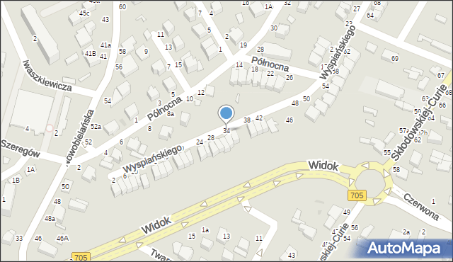 Skierniewice, Wyspiańskiego Stanisława, 34, mapa Skierniewic