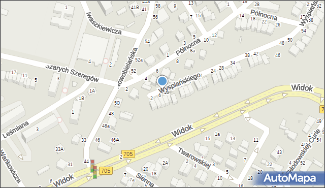 Skierniewice, Wyspiańskiego Stanisława, 8, mapa Skierniewic