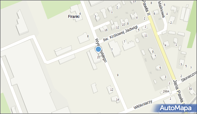 Skopanie, Wyszyńskiego Stefana, ks. kard., 10, mapa Skopanie