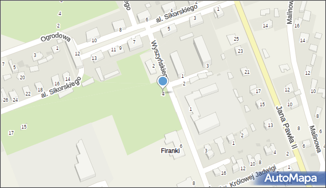 Skopanie, Wyszyńskiego Stefana, ks. kard., 4, mapa Skopanie