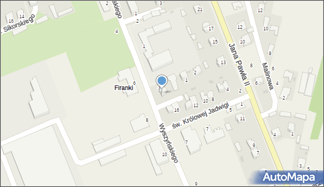 Skopanie, Wyszyńskiego Stefana, ks. kard., 5, mapa Skopanie