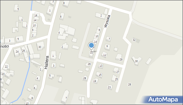 Skórcz, Wysoka, 22, mapa Skórcz