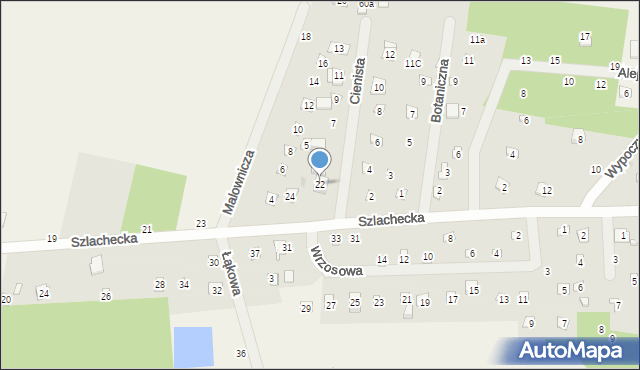 Smolice, Wypoczynkowa, 22, mapa Smolice