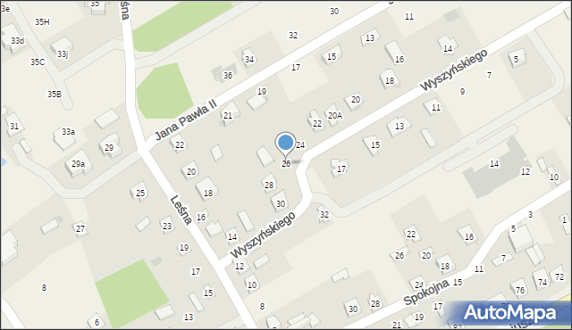 Sobolew, Wyszyńskiego Stefana, ks. kard., 26, mapa Sobolew