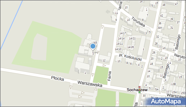 Sochaczew, Wyszyńskiego Stefana, ks. kard., 1, mapa Sochaczew