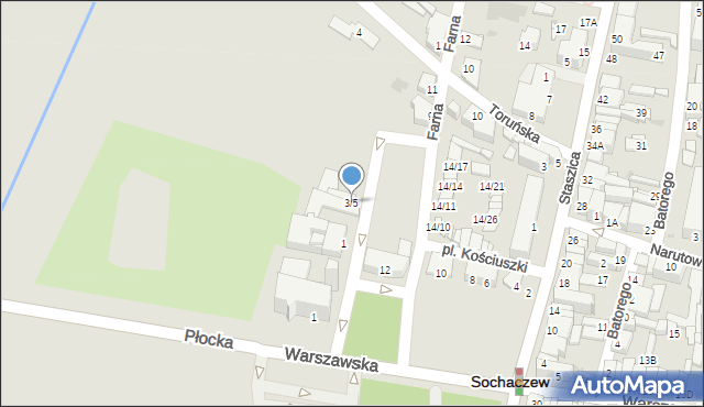 Sochaczew, Wyszyńskiego Stefana, ks. kard., 3/5, mapa Sochaczew