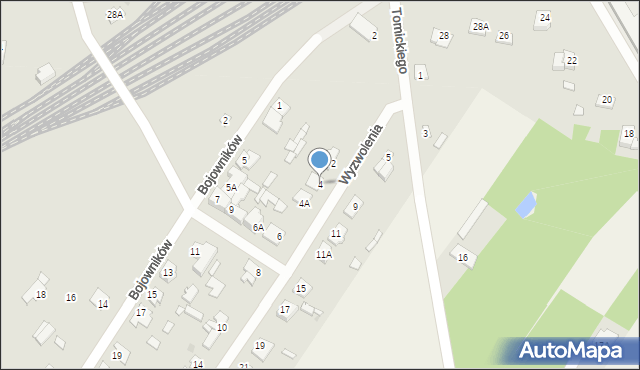 Sochaczew, Wyzwolenia, 4, mapa Sochaczew