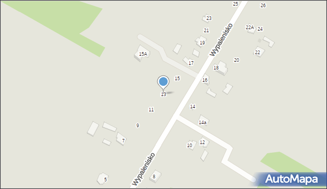 Sochaczew, Wypalenisko, 13, mapa Sochaczew