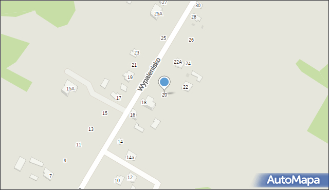 Sochaczew, Wypalenisko, 20, mapa Sochaczew