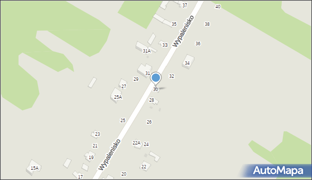 Sochaczew, Wypalenisko, 30, mapa Sochaczew