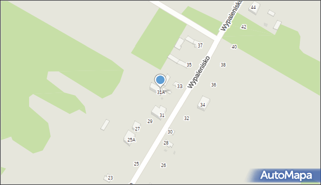 Sochaczew, Wypalenisko, 31A, mapa Sochaczew