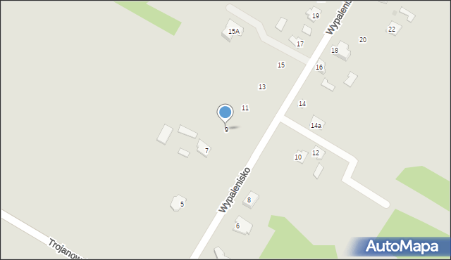 Sochaczew, Wypalenisko, 9, mapa Sochaczew