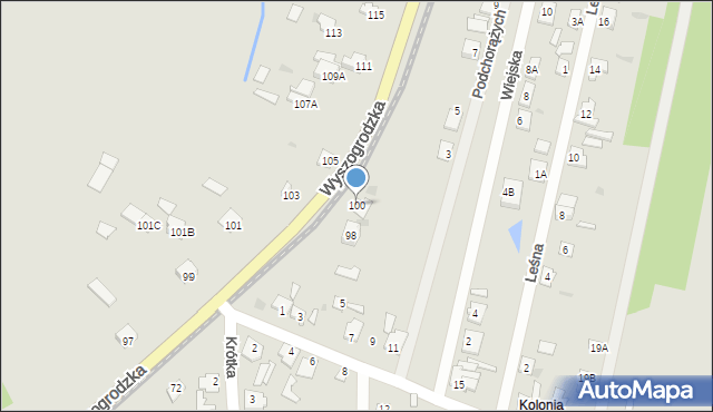 Sochaczew, Wyszogrodzka, 100, mapa Sochaczew