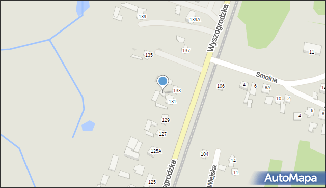 Sochaczew, Wyszogrodzka, 131a, mapa Sochaczew