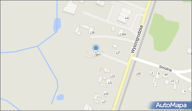 Sochaczew, Wyszogrodzka, 135, mapa Sochaczew