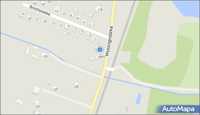 Sochaczew, Wyszogrodzka, 163, mapa Sochaczew