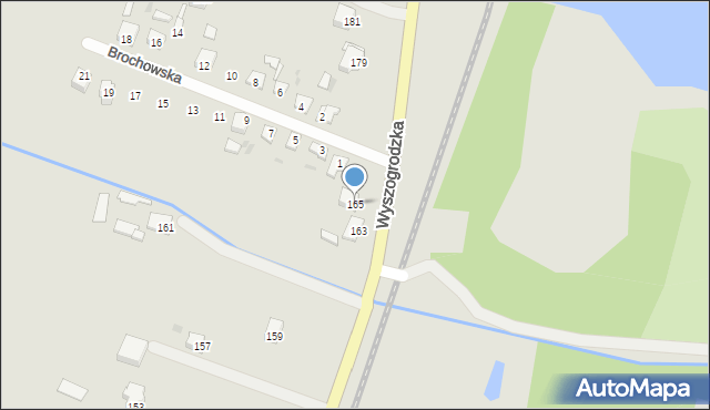 Sochaczew, Wyszogrodzka, 165, mapa Sochaczew