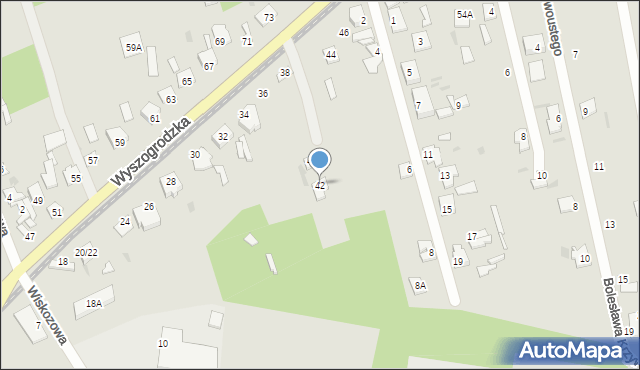 Sochaczew, Wyszogrodzka, 42, mapa Sochaczew