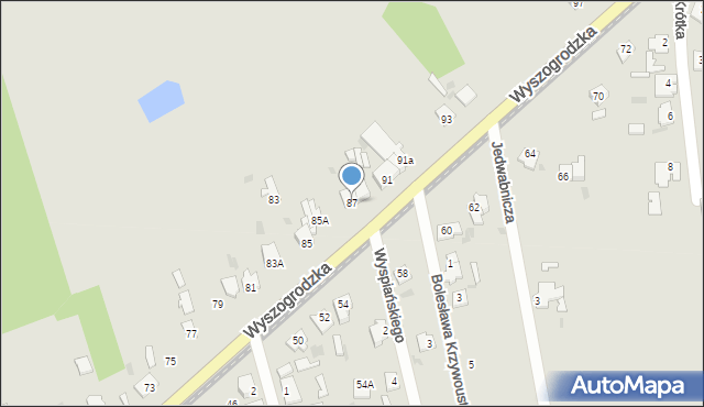 Sochaczew, Wyszogrodzka, 87, mapa Sochaczew